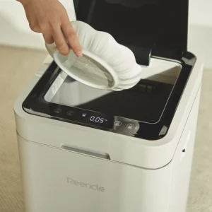 Bež Reencle Gravity komposter – gadget za otpad od hrane i kompost s vagom i brojačem