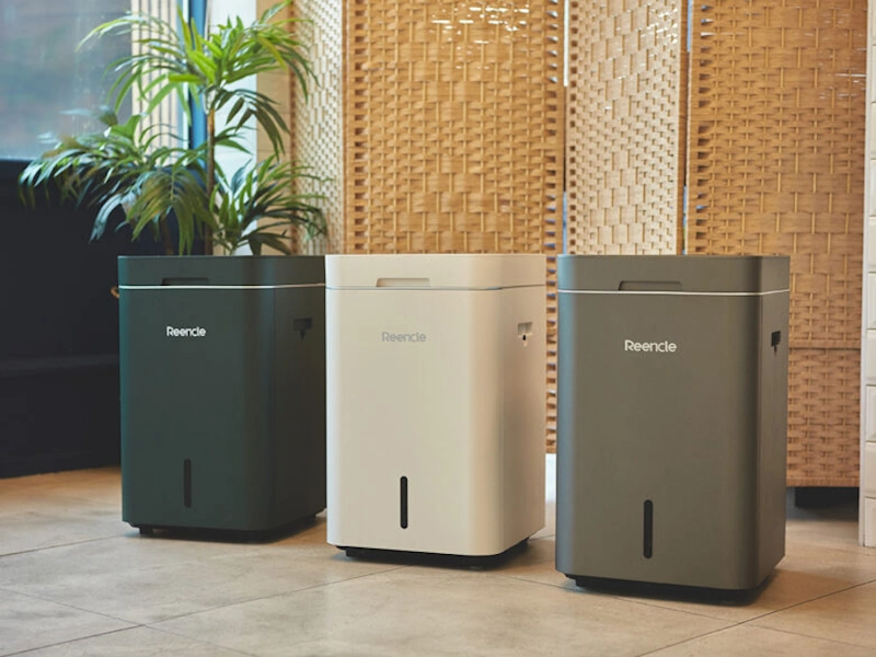 Električni komposter Reencle Gravity u zelenoj boji – kompost od kuhinjskog otpada u domu